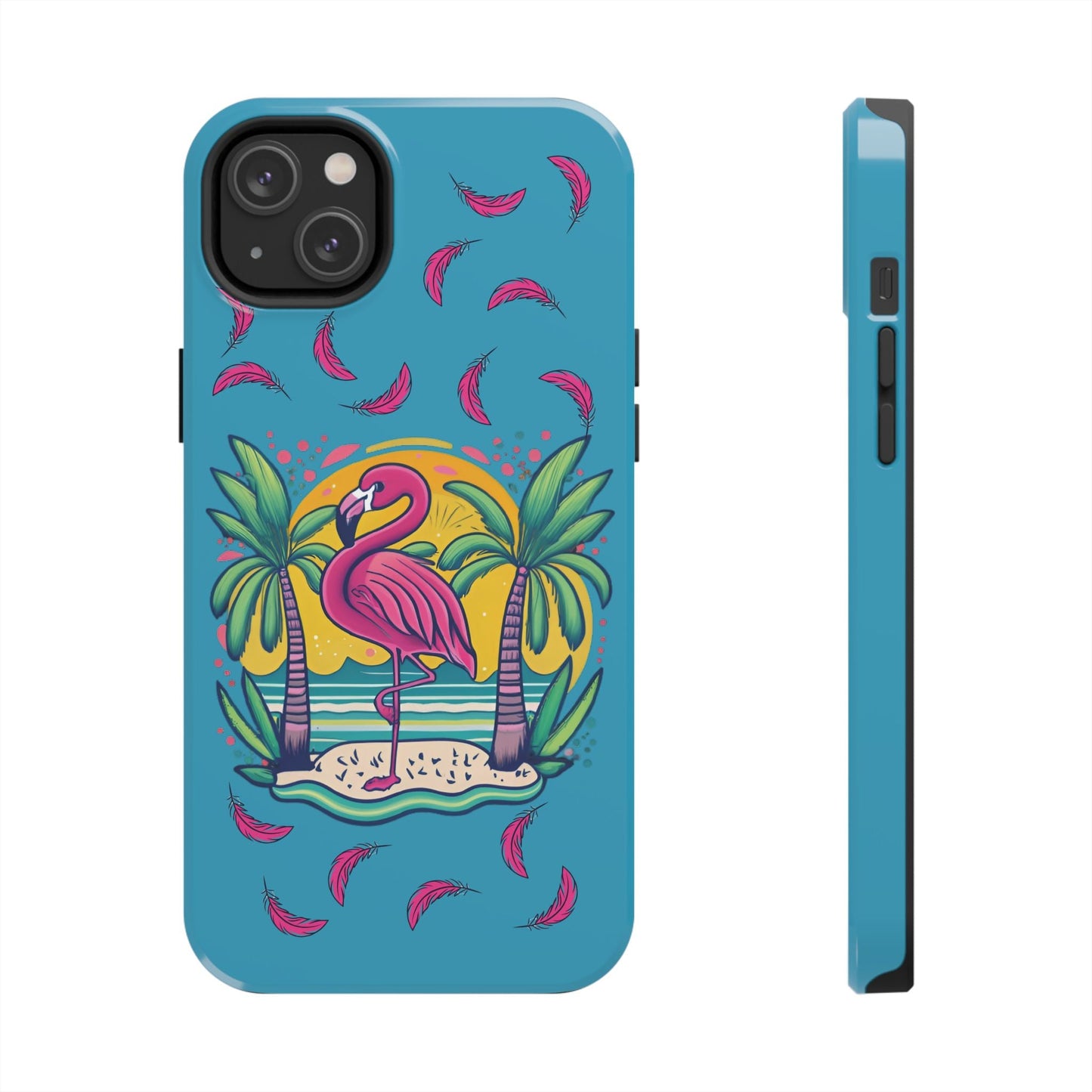 Flamingos & Sunsets Tough iphone Case - Ruppy's Creations