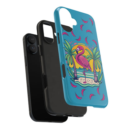 Flamingos & Sunsets Tough iphone Case - Ruppy's Creations