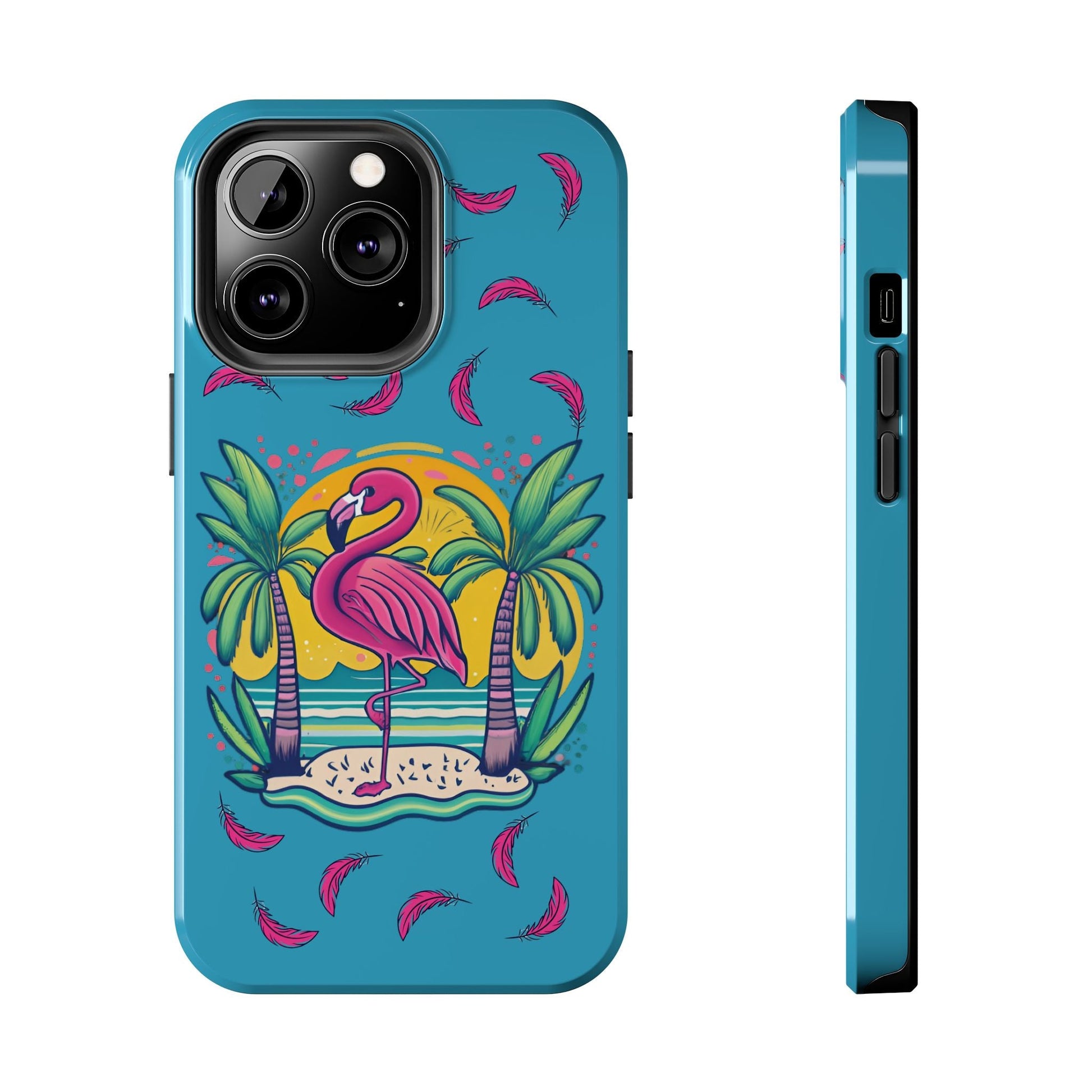 Flamingos & Sunsets Tough iphone Case - Ruppy's Creations