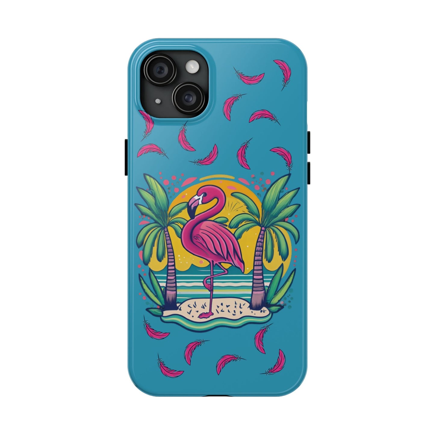 Flamingos & Sunsets Tough iphone Case - Ruppy's Creations