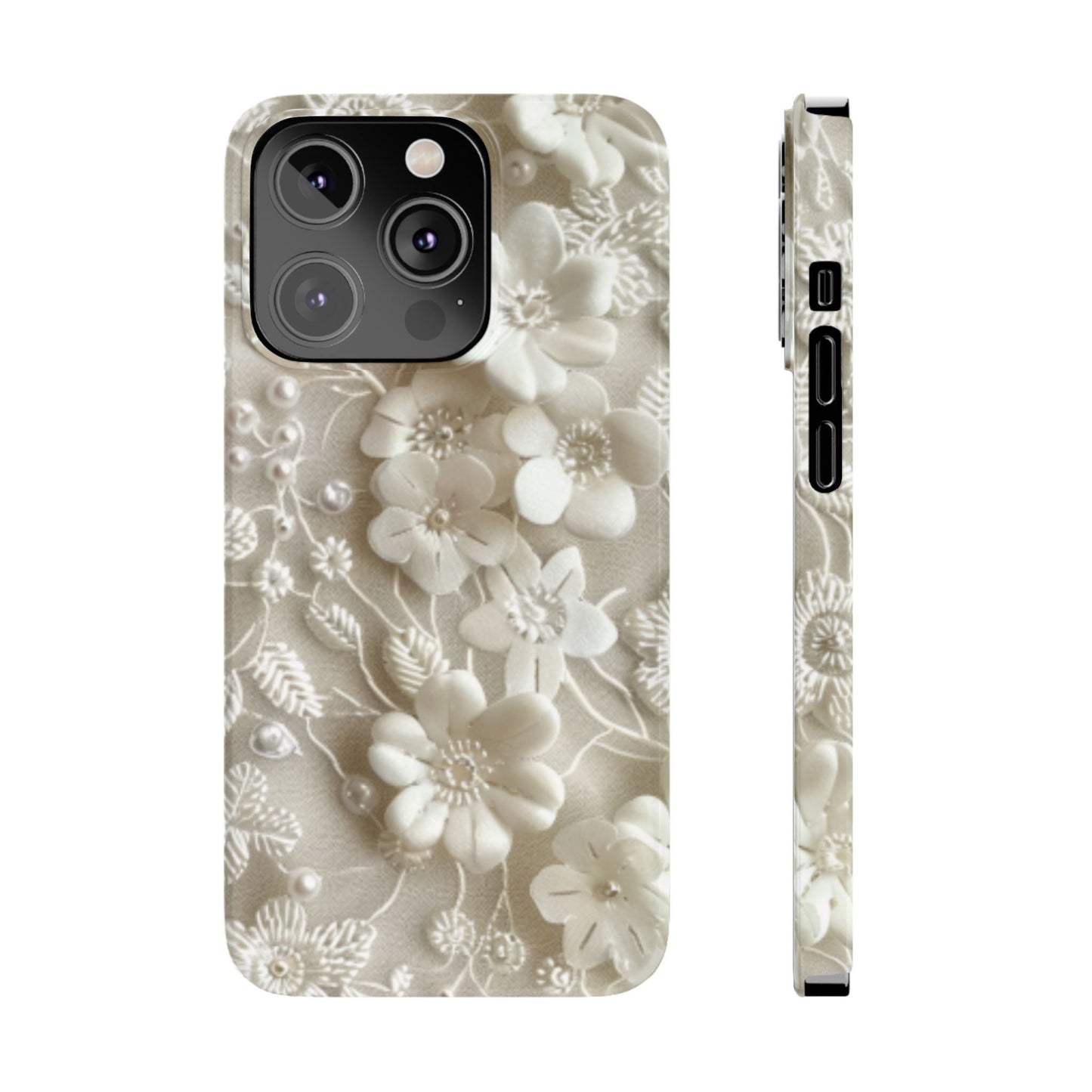 Floral Lace Slim iPhone Case - Ruppy's Creations