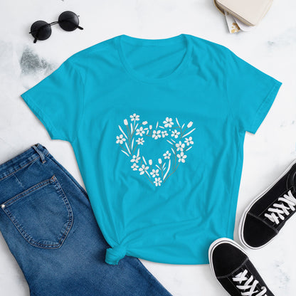 Flower of My Heart Women's short sleeve t-shirt - Ruppy's Creations