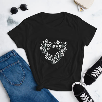 Flower of My Heart Women's short sleeve t-shirt - Ruppy's Creations