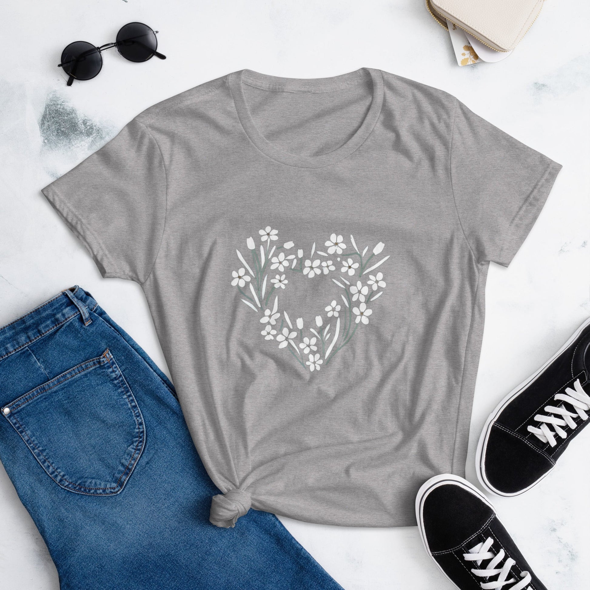 Flower of My Heart Women's short sleeve t-shirt - Ruppy's Creations