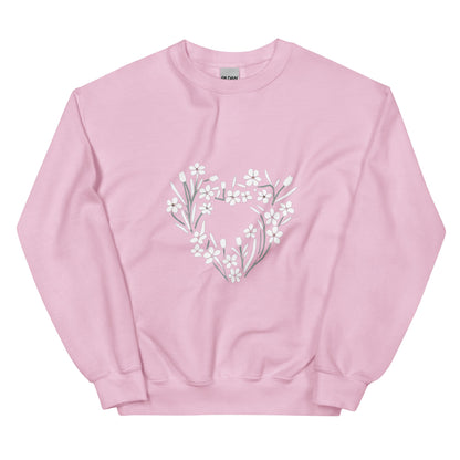 Flower of my Heart Women's Sweatshirt - Ruppy's Creations