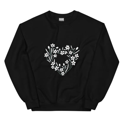 Flower of my Heart Women's Sweatshirt - Ruppy's Creations