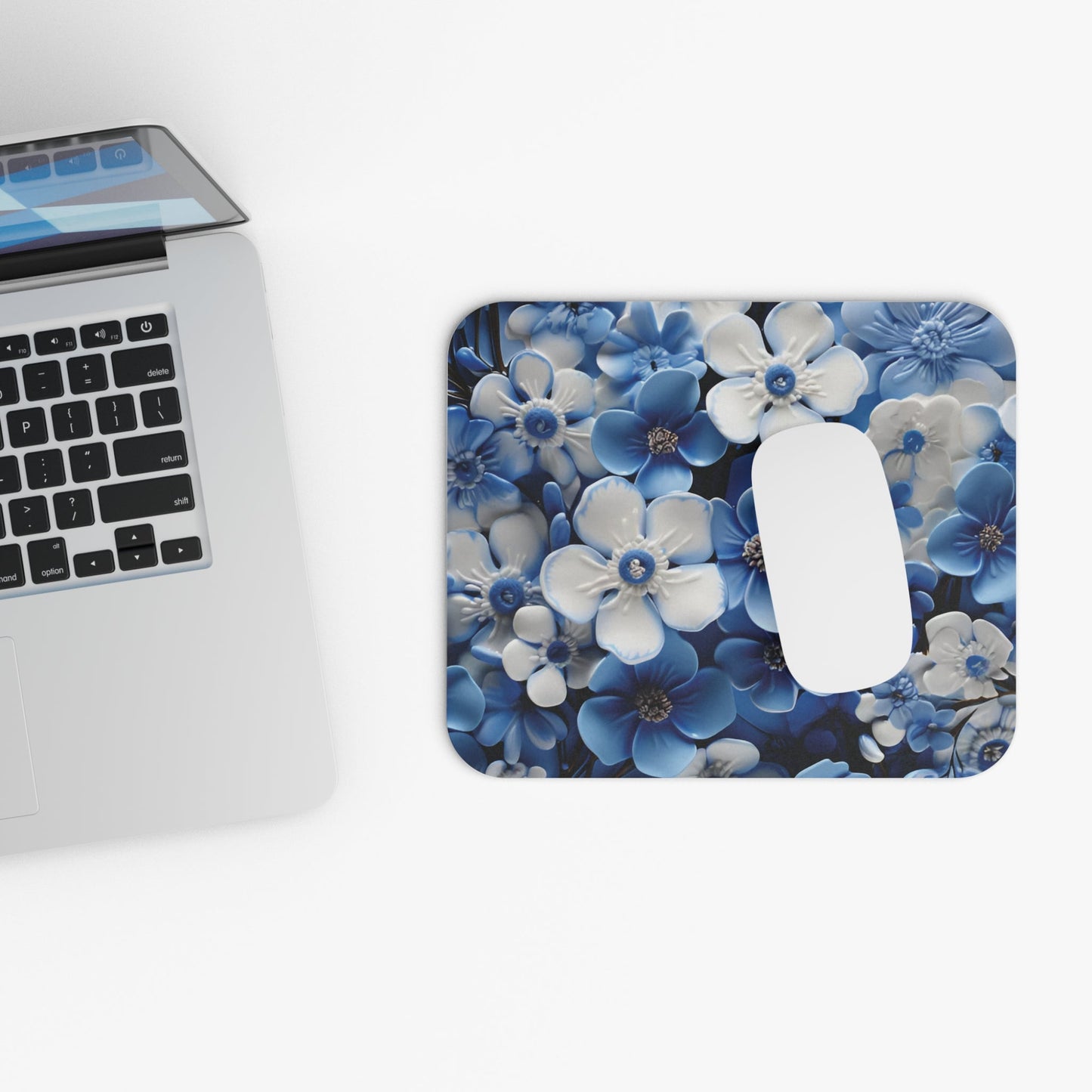 Forget - me - not Mouse Pad (Rectangle) - Ruppy's Creations