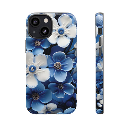 Forget - me - not Tough Cell Phone Case - Ruppy's Creations