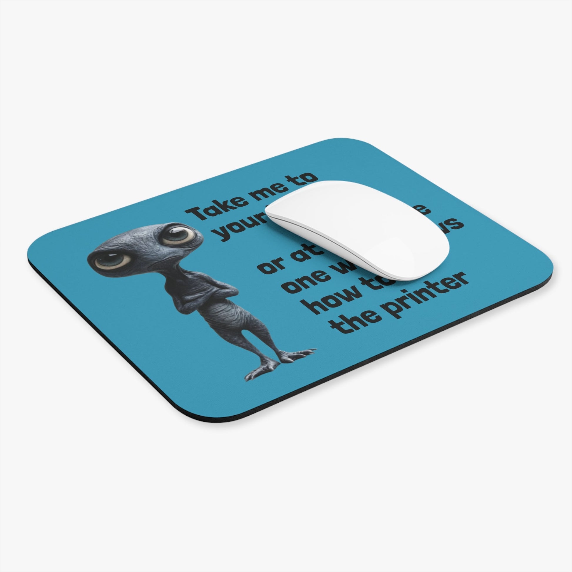 Frustrated Alien Mouse Pad (Rectangle) - Ruppy's Creations