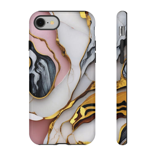 Golden Marble Tough Cell Phone Case - Ruppy's Creations