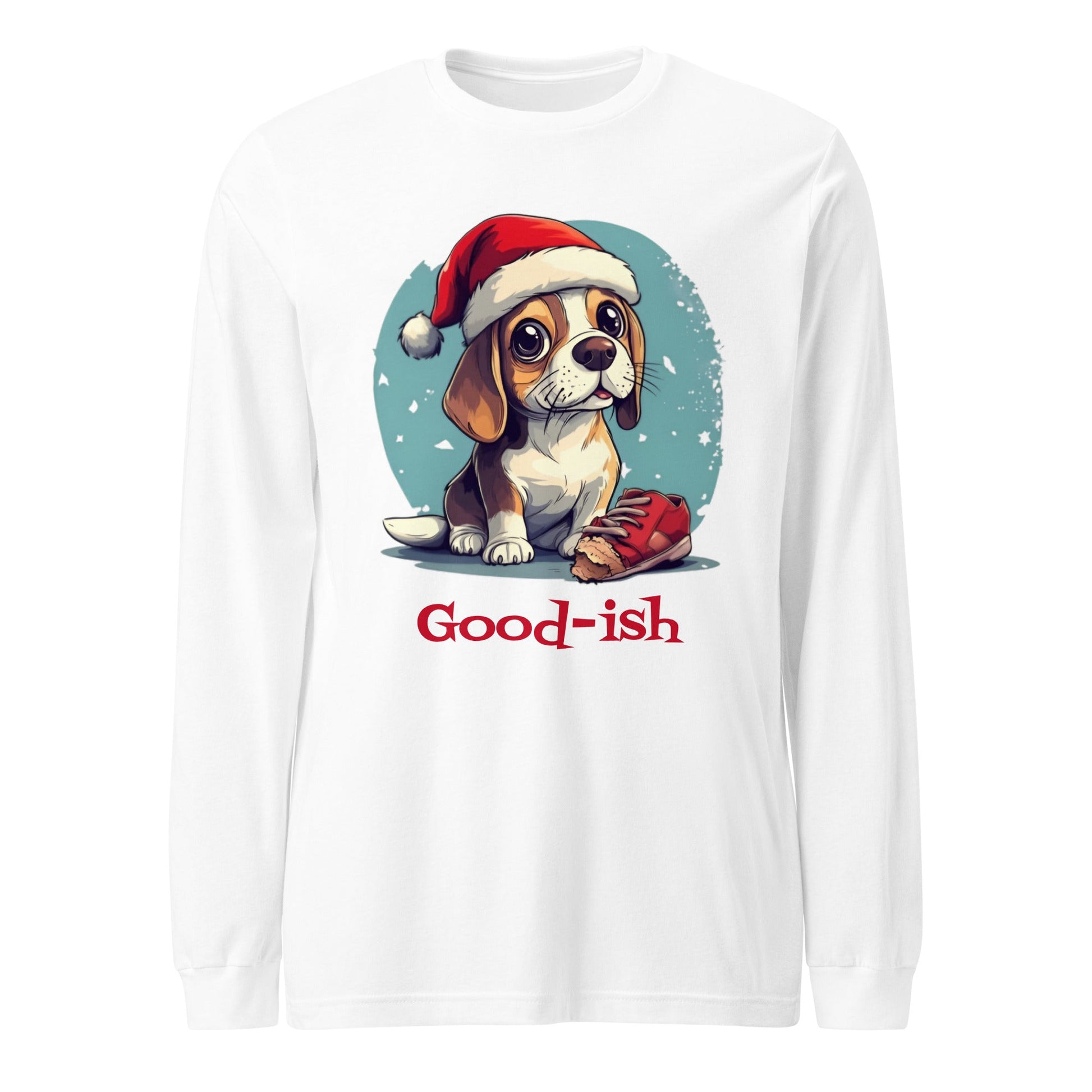 Good - ish Christmas Dog Women's Long Sleeve T-shirt - Ruppy's Creations