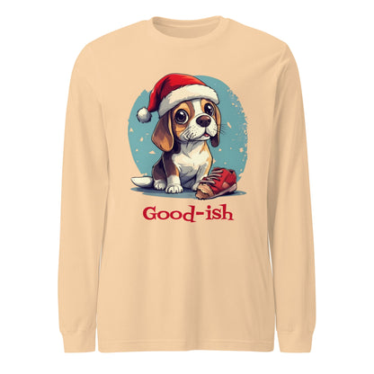 Good - ish Christmas Dog Women's Long Sleeve T-shirt - Ruppy's Creations