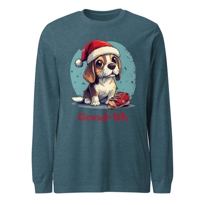 Good - ish Christmas Dog Women's Long Sleeve T-shirt - Ruppy's Creations