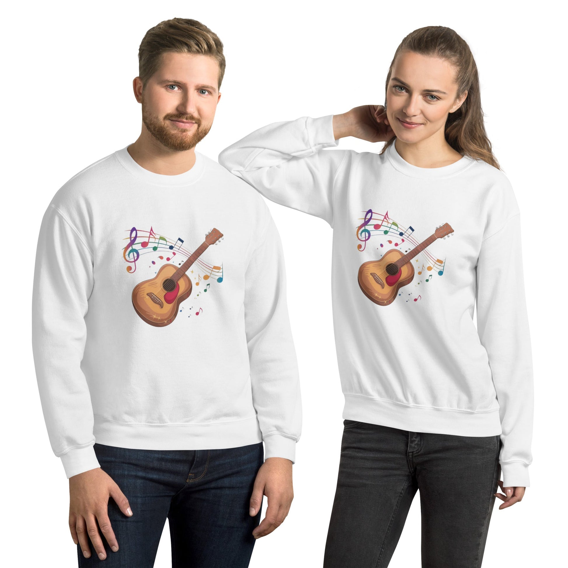 Guitar Notes Unisex Sweatshirt - Ruppy's Creations