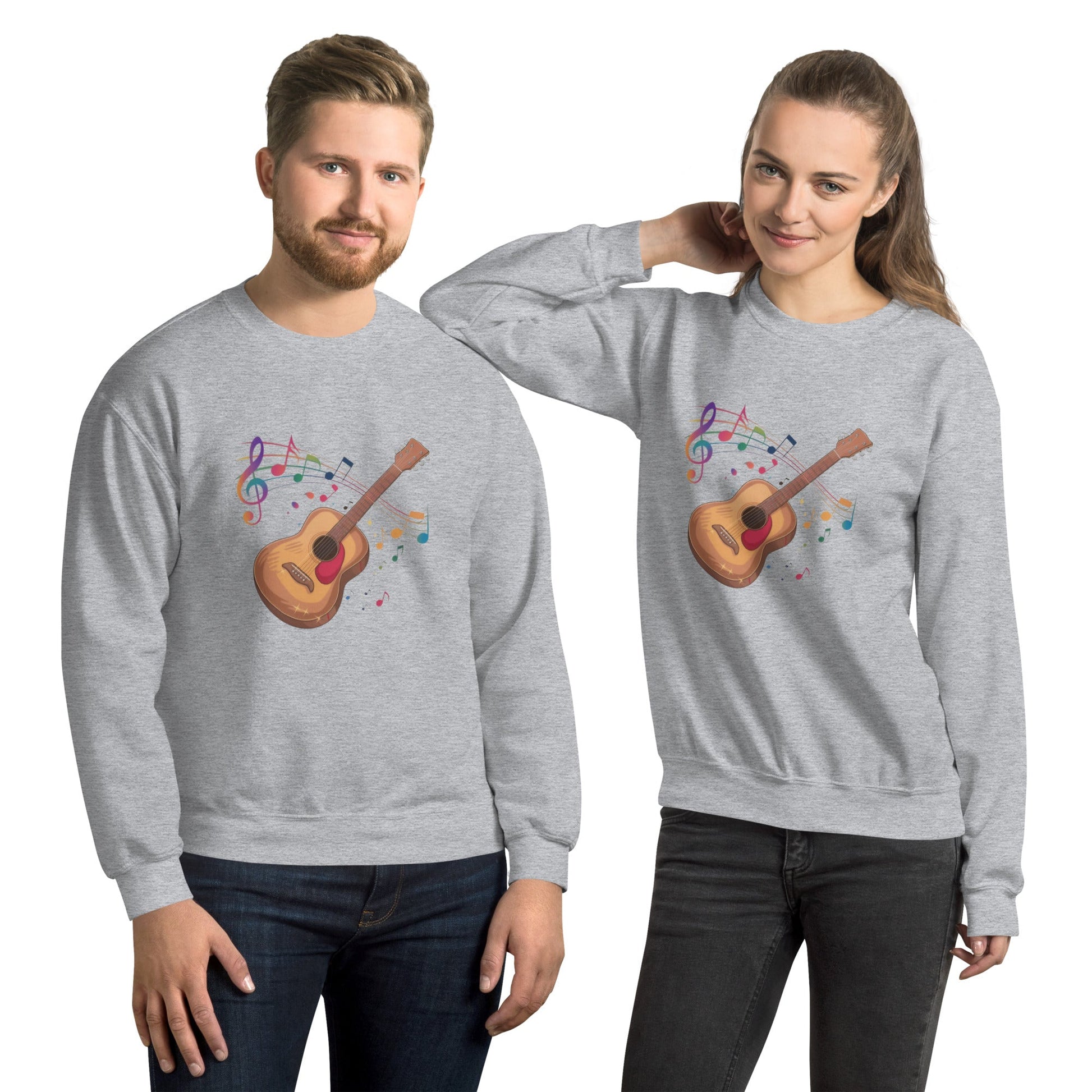 Guitar Notes Unisex Sweatshirt - Ruppy's Creations