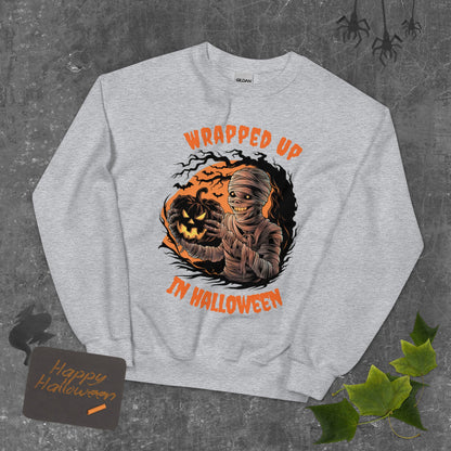 Halloween Mummy Unisex Sweatshirt - Ruppy's Creations