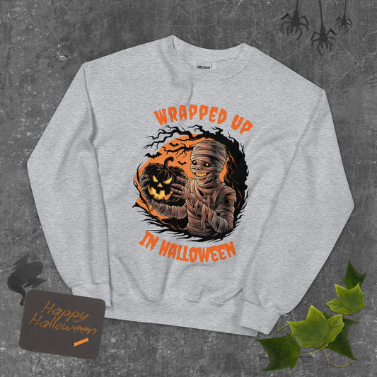 Halloween Mummy Unisex Sweatshirt - Ruppy's Creations