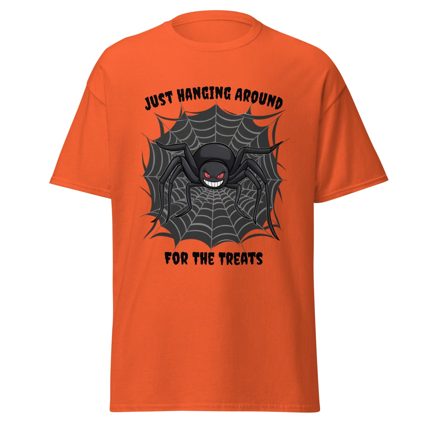 Halloween Spider Hanging For Treats Unisex Tee - Ruppy's Creations