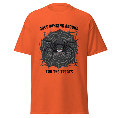 Halloween Spider Hanging For Treats Unisex Tee - Ruppy's Creations