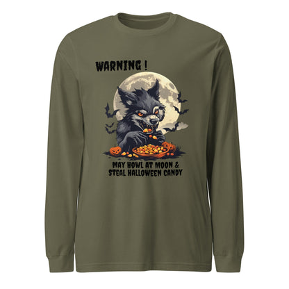 Halloween Werewolf Unisex Long Sleeve T - shirt - Ruppy's Creations