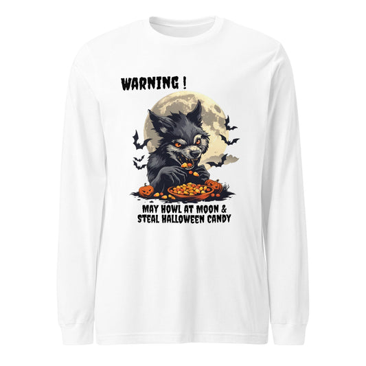 Halloween Werewolf Unisex Long Sleeve T - shirt - Ruppy's Creations