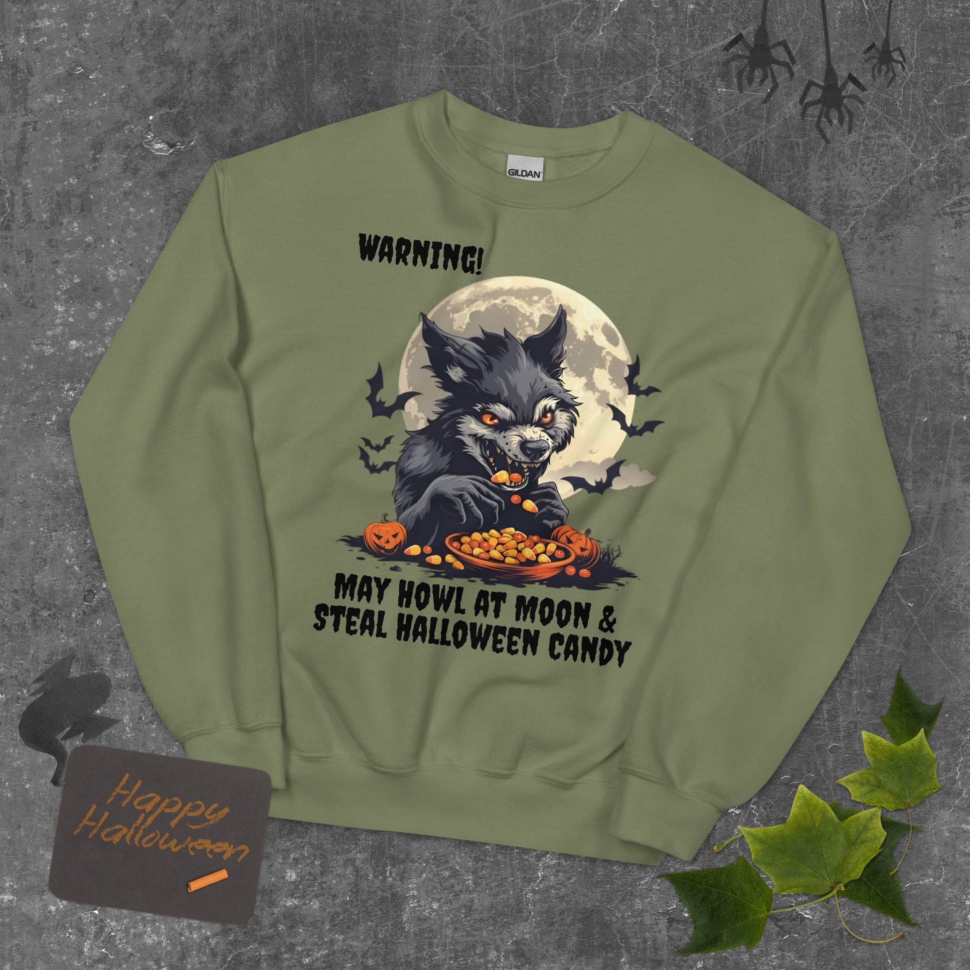 Halloween Werewolf Unisex Sweatshirt - Ruppy's Creations