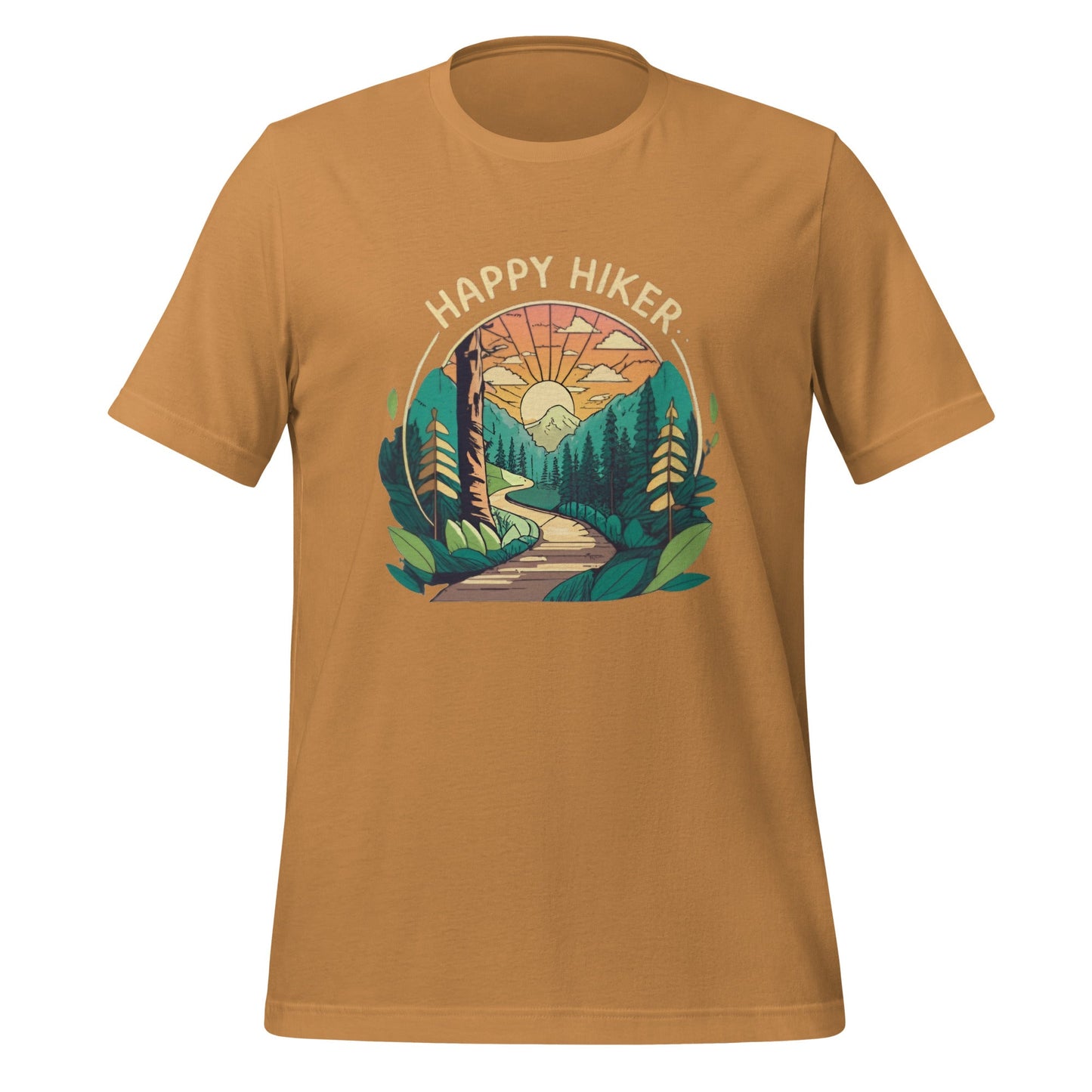 Happy Hiker Unisex T-Shirt (sizes up to 4x) - Ruppy's Creations