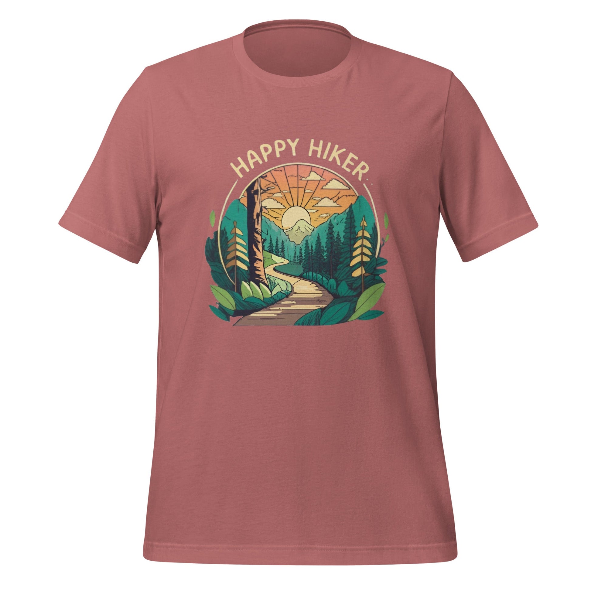 Happy Hiker Unisex T-Shirt (sizes up to 4x) - Ruppy's Creations