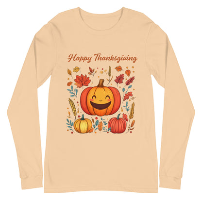 Happy Thanksgiving Women's Long Sleeve Tee - Ruppy's Creations