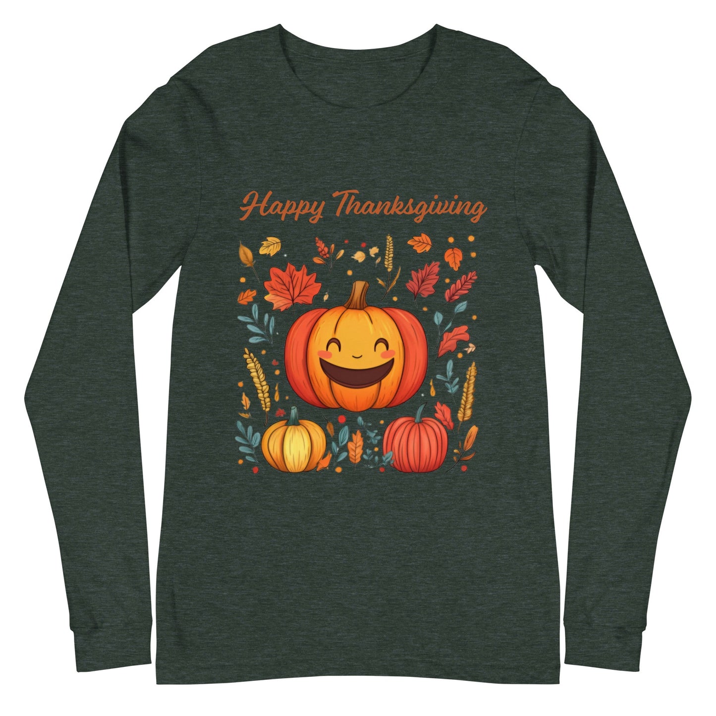 Happy Thanksgiving Women's Long Sleeve Tee - Ruppy's Creations