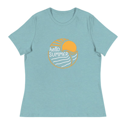 Hello Summer Women's Relaxed T-Shirt - Ruppy's Creations