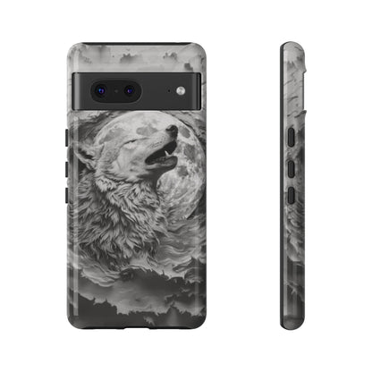 Howling Wolf Tough Cell Phone Case - Ruppy's Creations