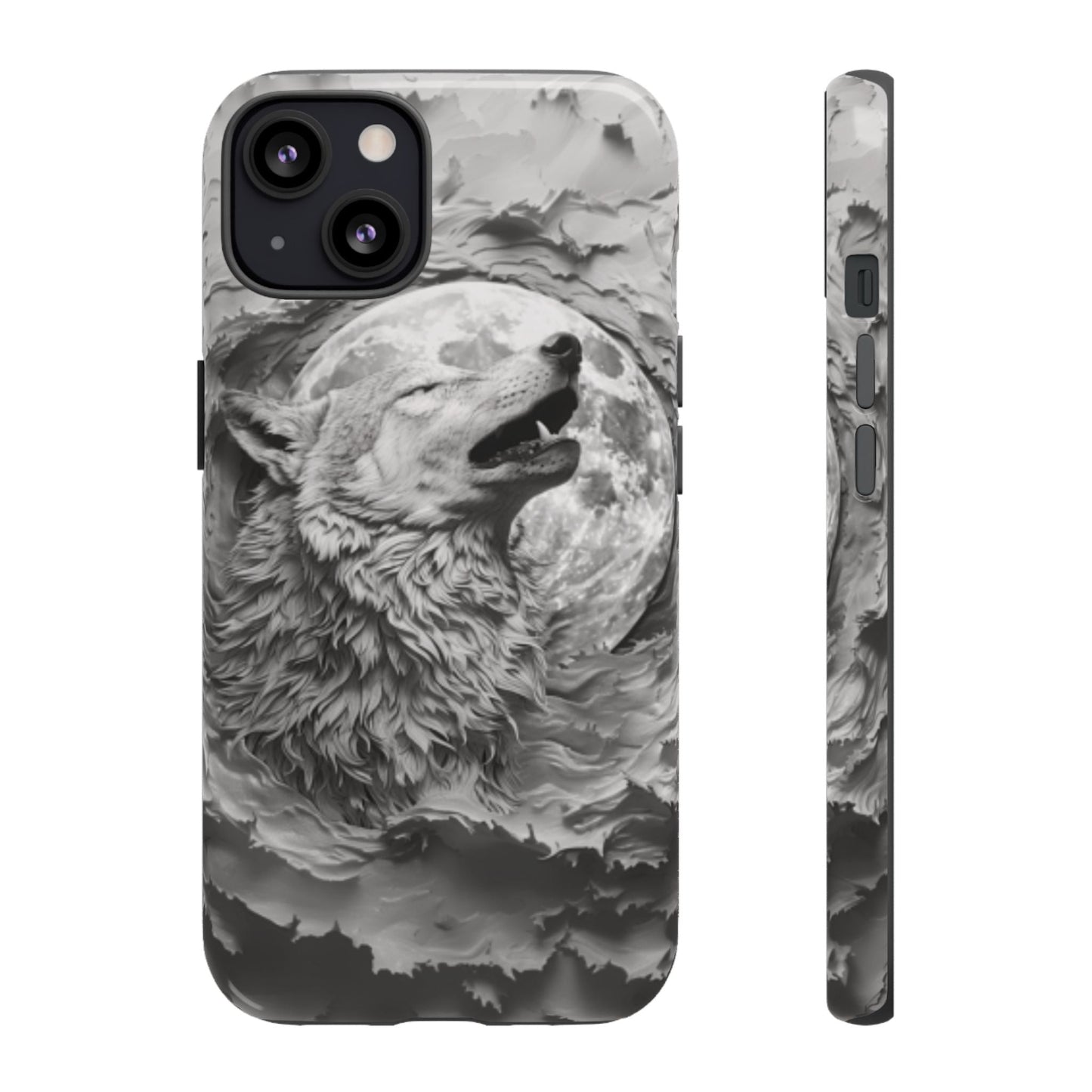 Howling Wolf Tough Cell Phone Case - Ruppy's Creations