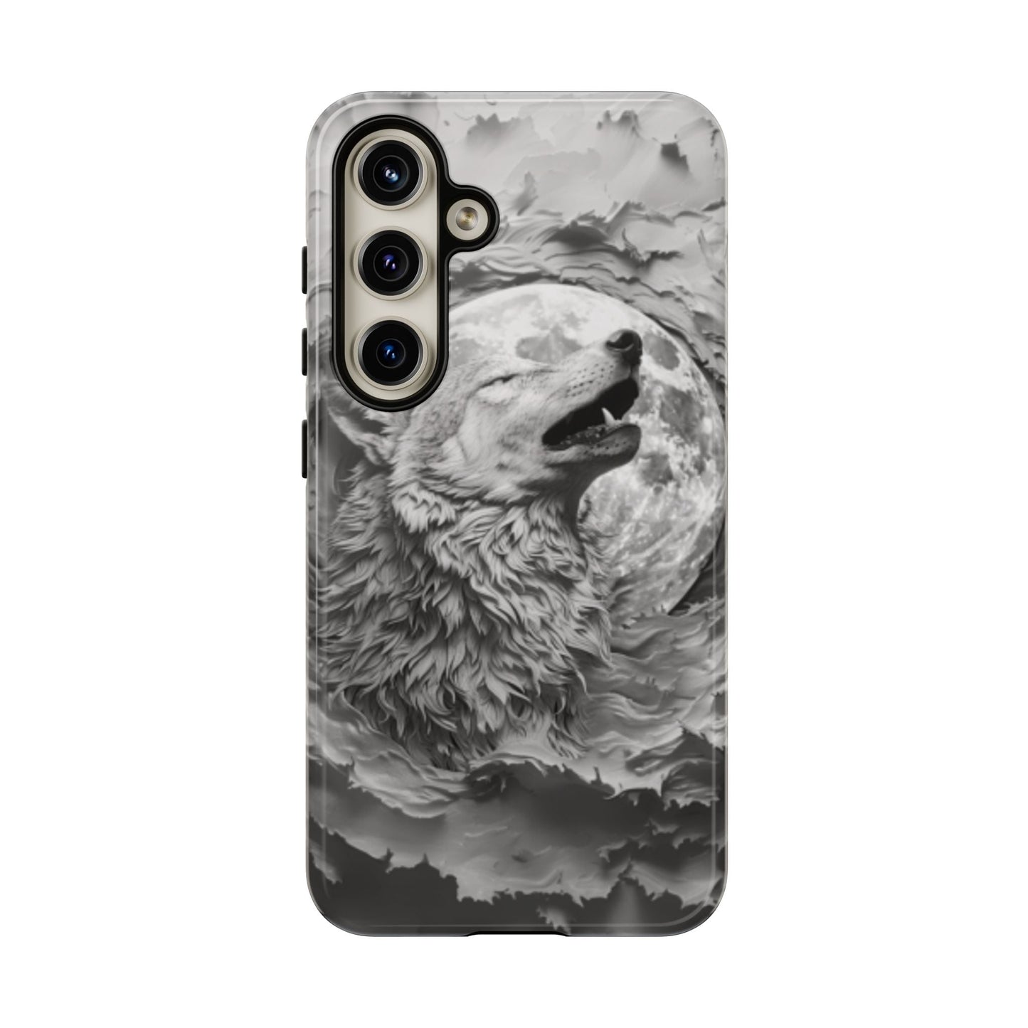 Howling Wolf Tough Cell Phone Case - Ruppy's Creations