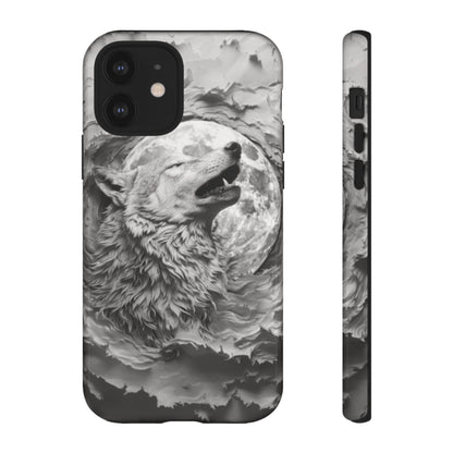 Howling Wolf Tough Cell Phone Case - Ruppy's Creations