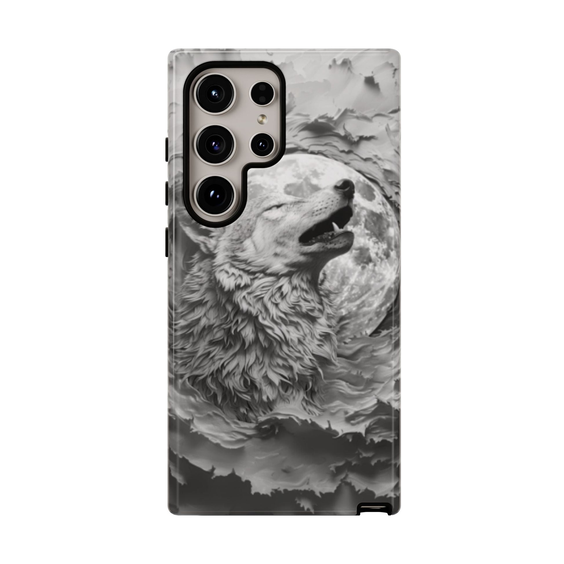 Howling Wolf Tough Cell Phone Case - Ruppy's Creations