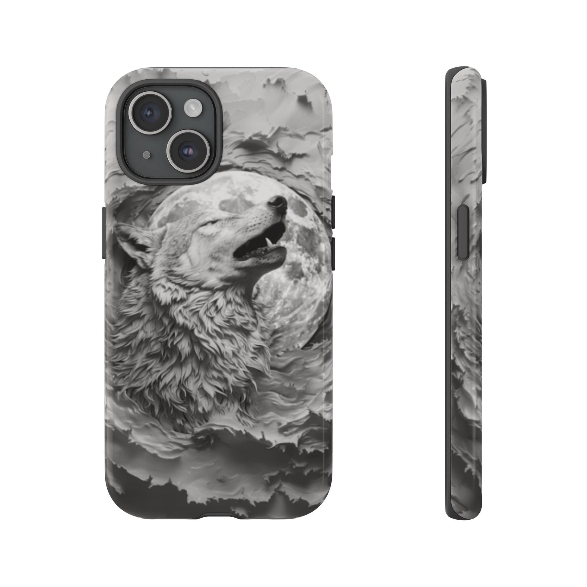 Howling Wolf Tough Cell Phone Case - Ruppy's Creations