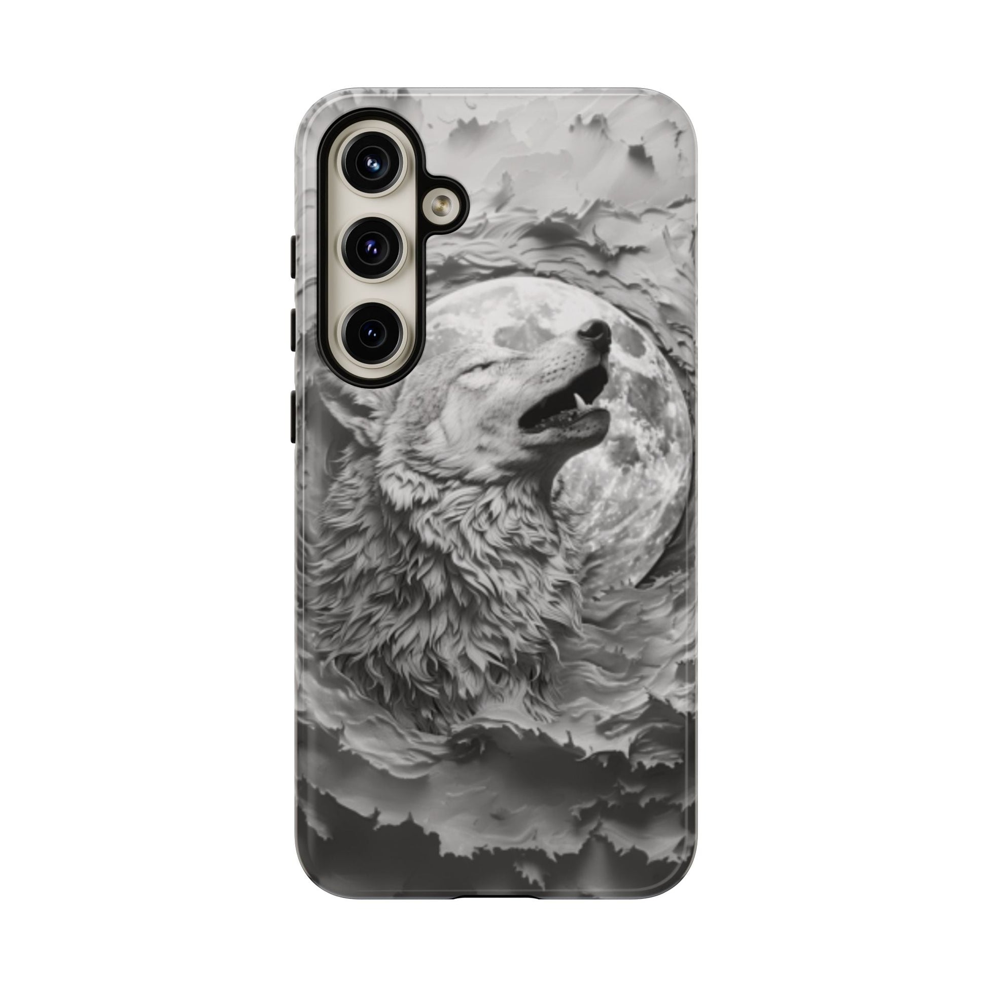 Howling Wolf Tough Cell Phone Case - Ruppy's Creations