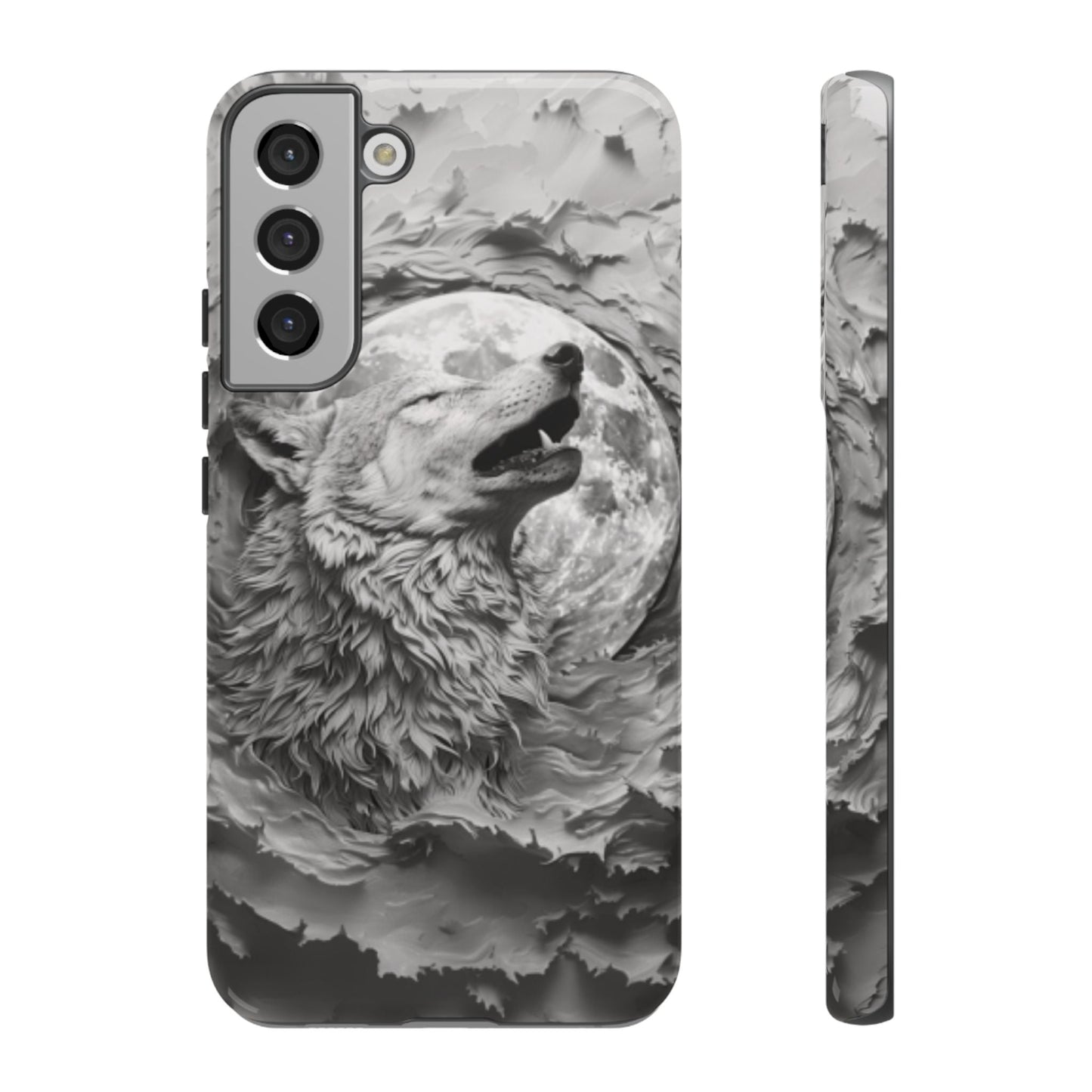 Howling Wolf Tough Cell Phone Case - Ruppy's Creations