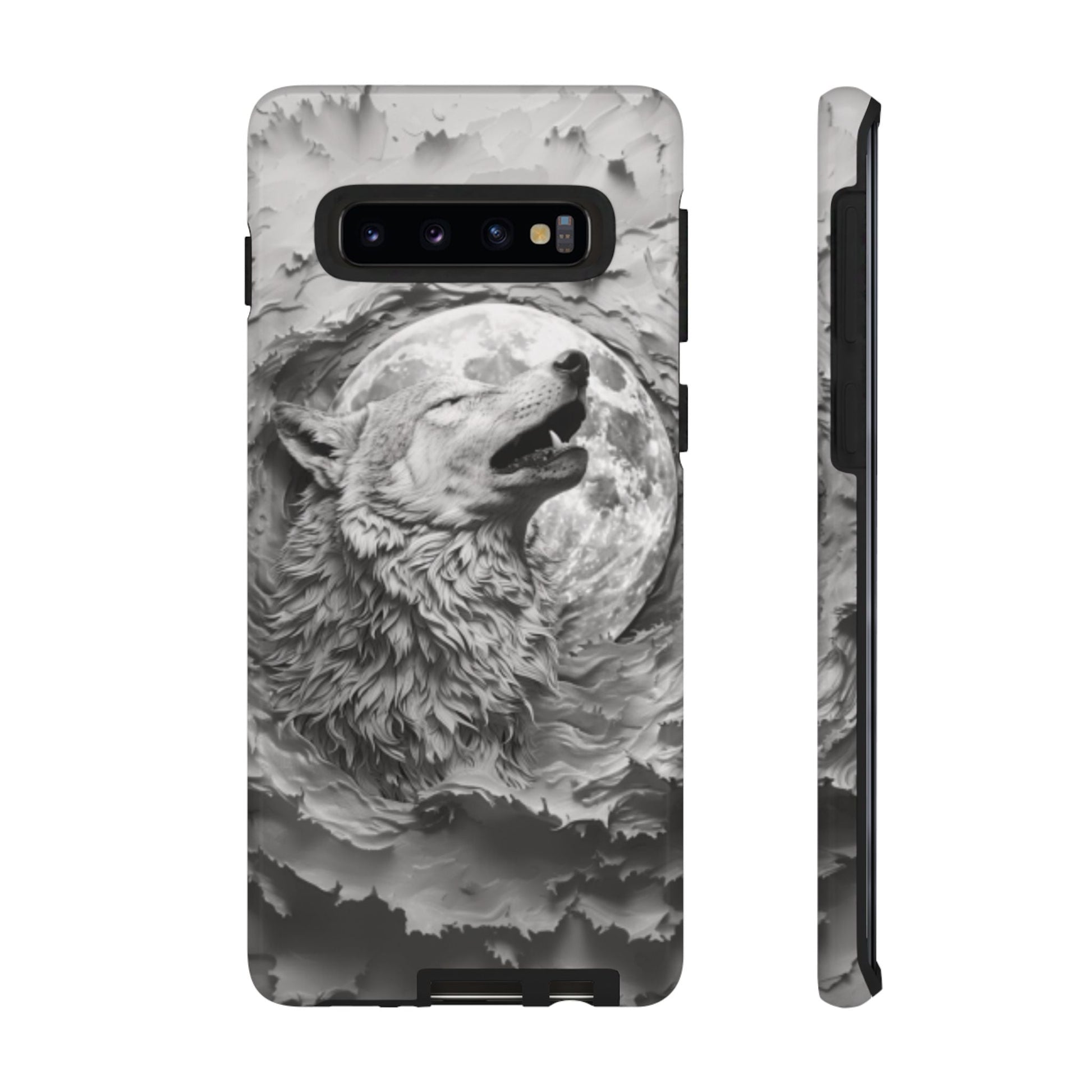 Howling Wolf Tough Cell Phone Case - Ruppy's Creations