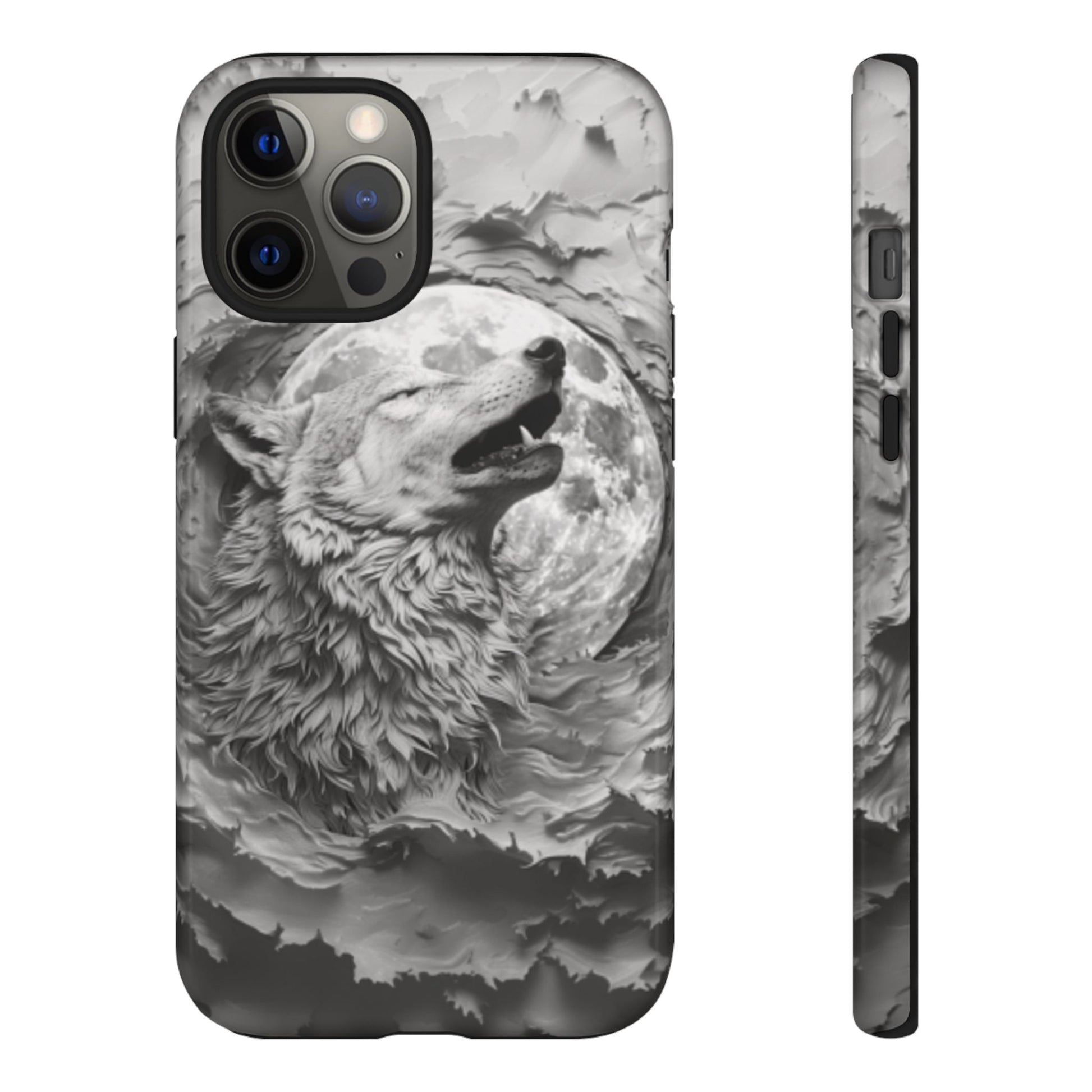 Howling Wolf Tough Cell Phone Case - Ruppy's Creations