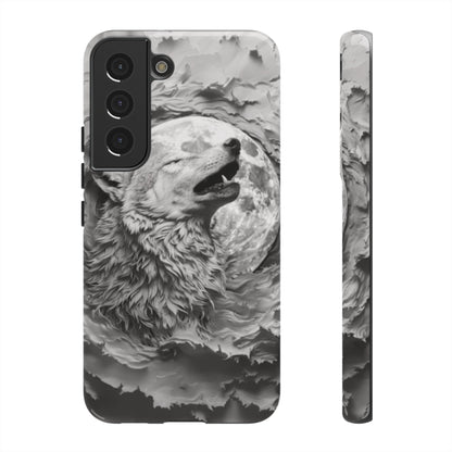 Howling Wolf Tough Cell Phone Case - Ruppy's Creations