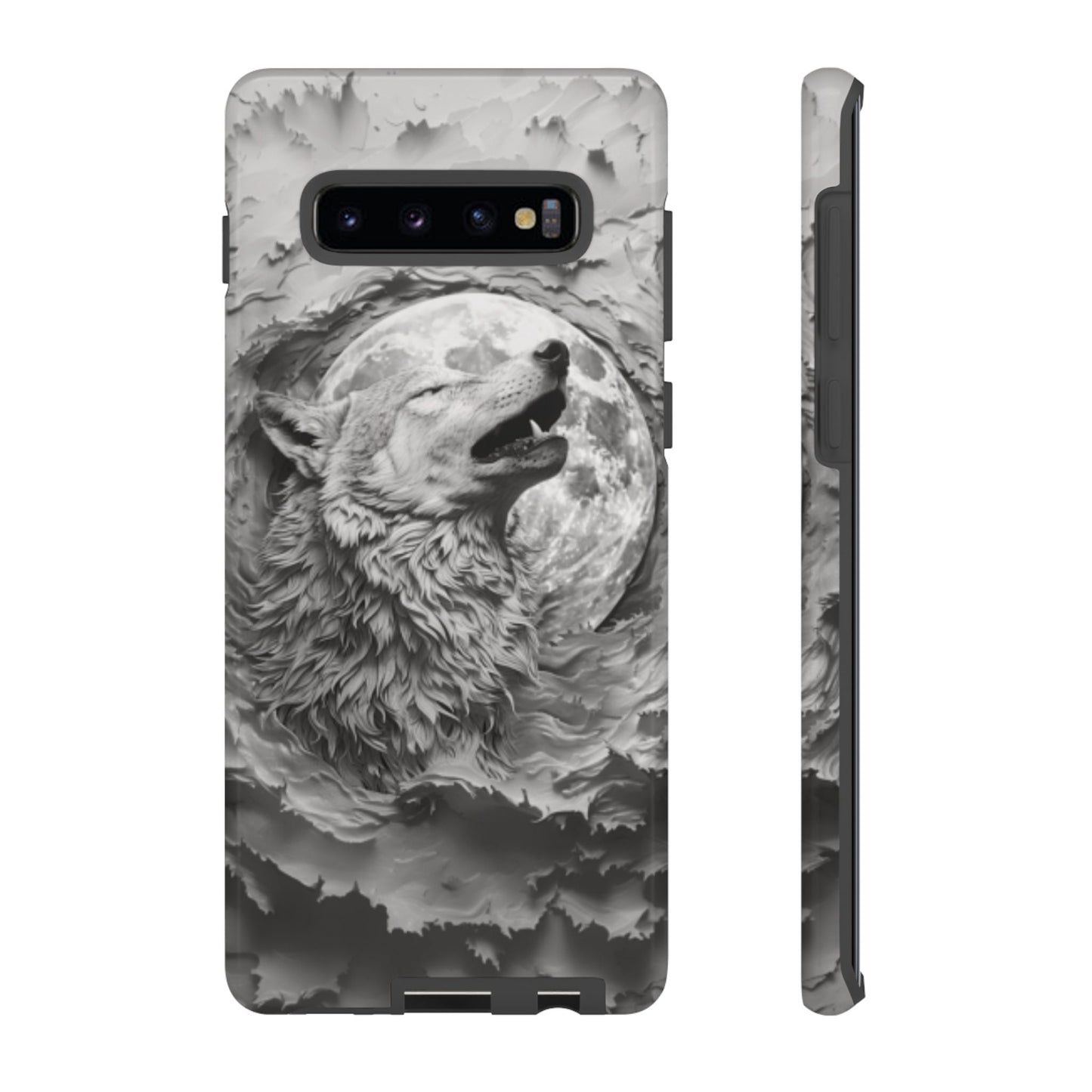 Howling Wolf Tough Cell Phone Case - Ruppy's Creations