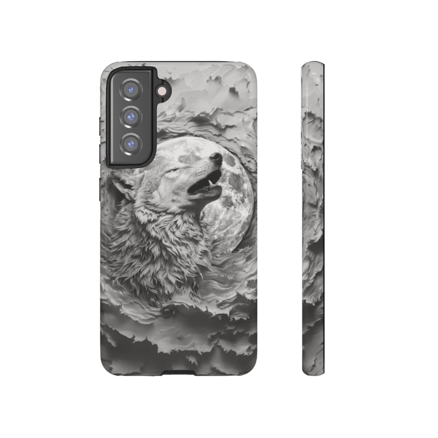 Howling Wolf Tough Cell Phone Case - Ruppy's Creations