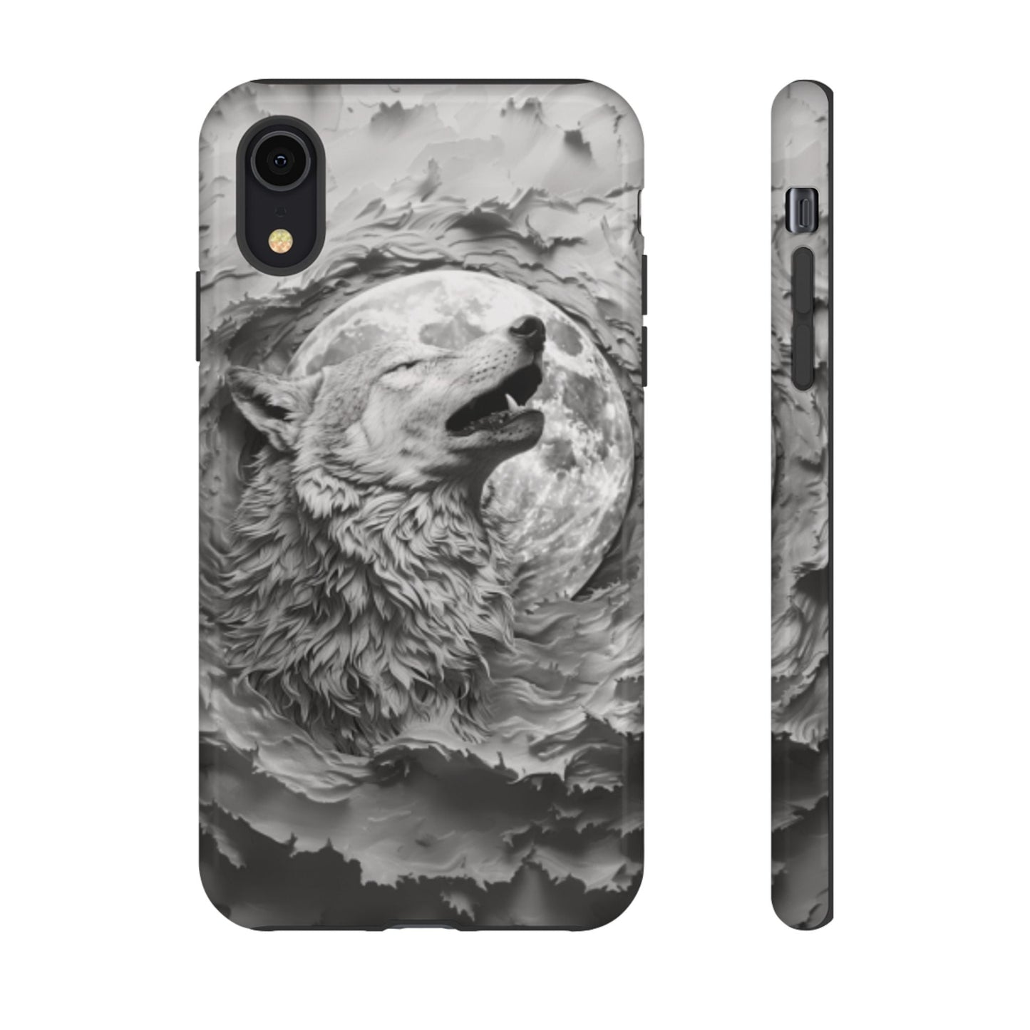 Howling Wolf Tough Cell Phone Case - Ruppy's Creations