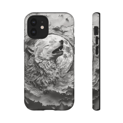 Howling Wolf Tough Cell Phone Case - Ruppy's Creations