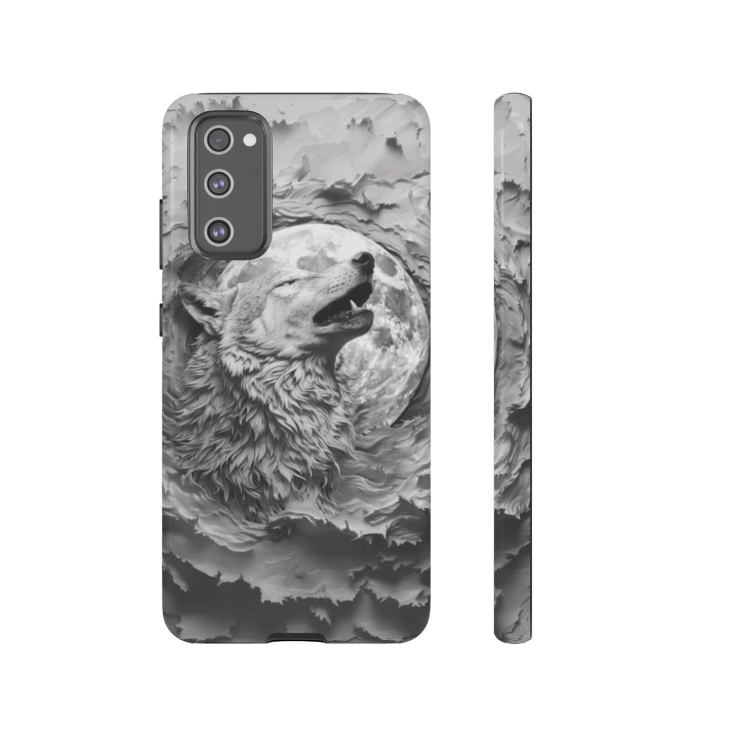 Howling Wolf Tough Cell Phone Case - Ruppy's Creations