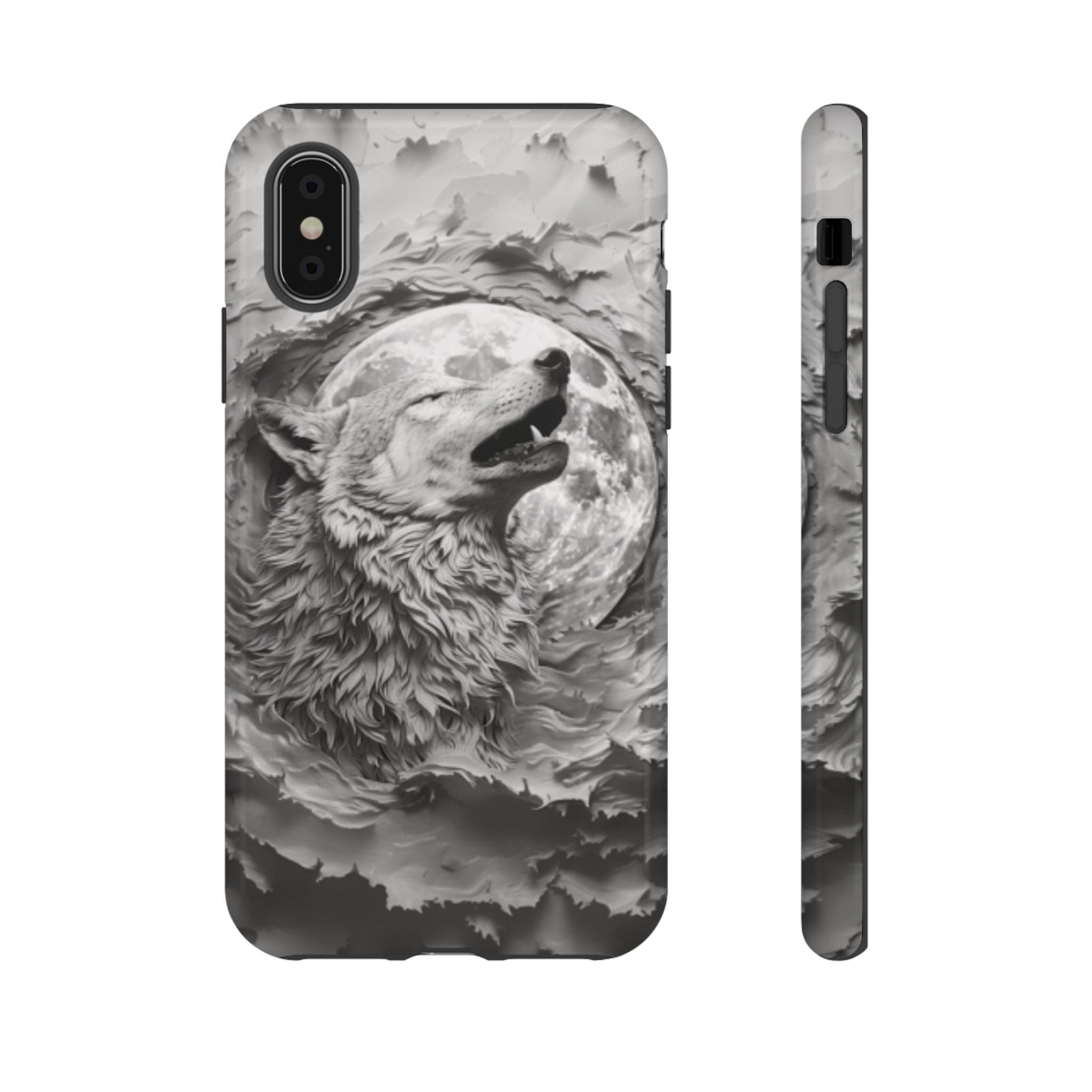 Howling Wolf Tough Cell Phone Case - Ruppy's Creations