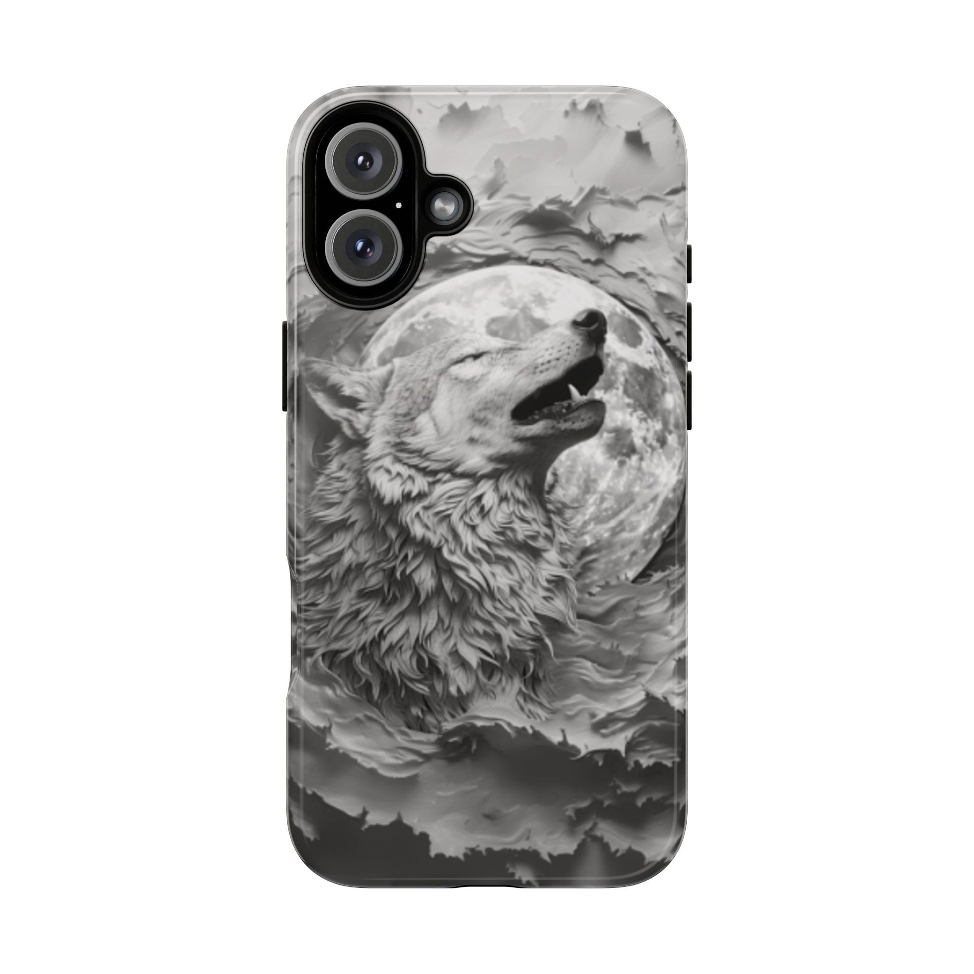 Howling Wolf Tough Cell Phone Case - Ruppy's Creations