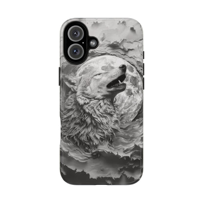 Howling Wolf Tough Cell Phone Case - Ruppy's Creations